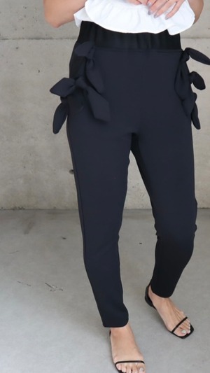 ribbon leggings pants