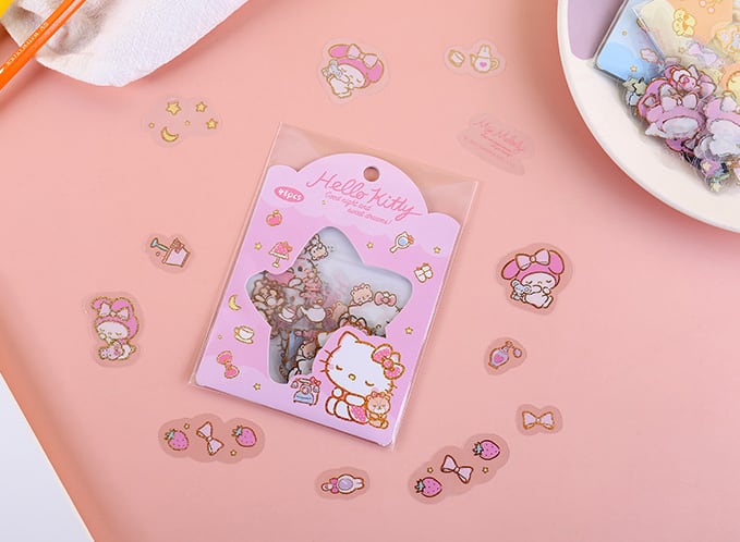 サンリオ 当時物 シールパック ハローキティ フレークシール サンリオ フレークシール ハローキティ 2パック sanrio シール