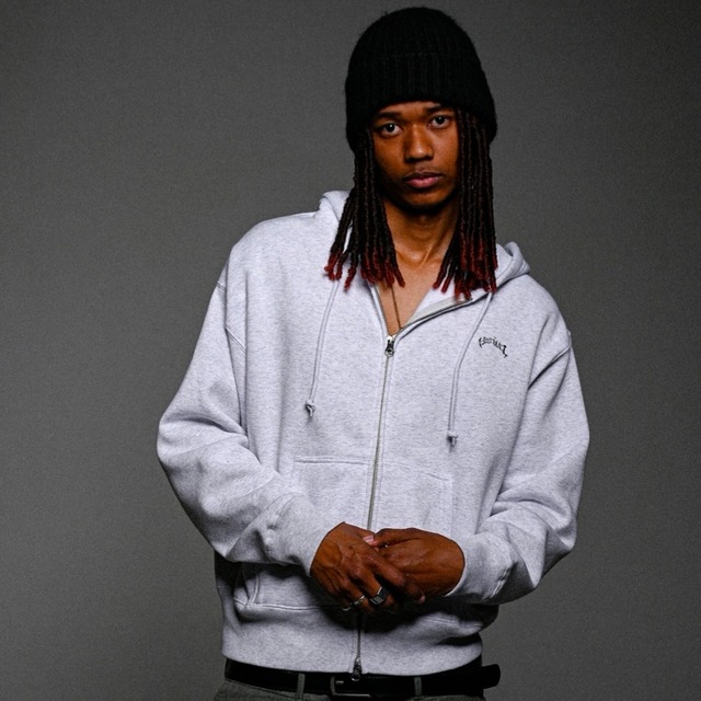 OG SMALL LOGO SHORT LENGTH ZIP HOODIE