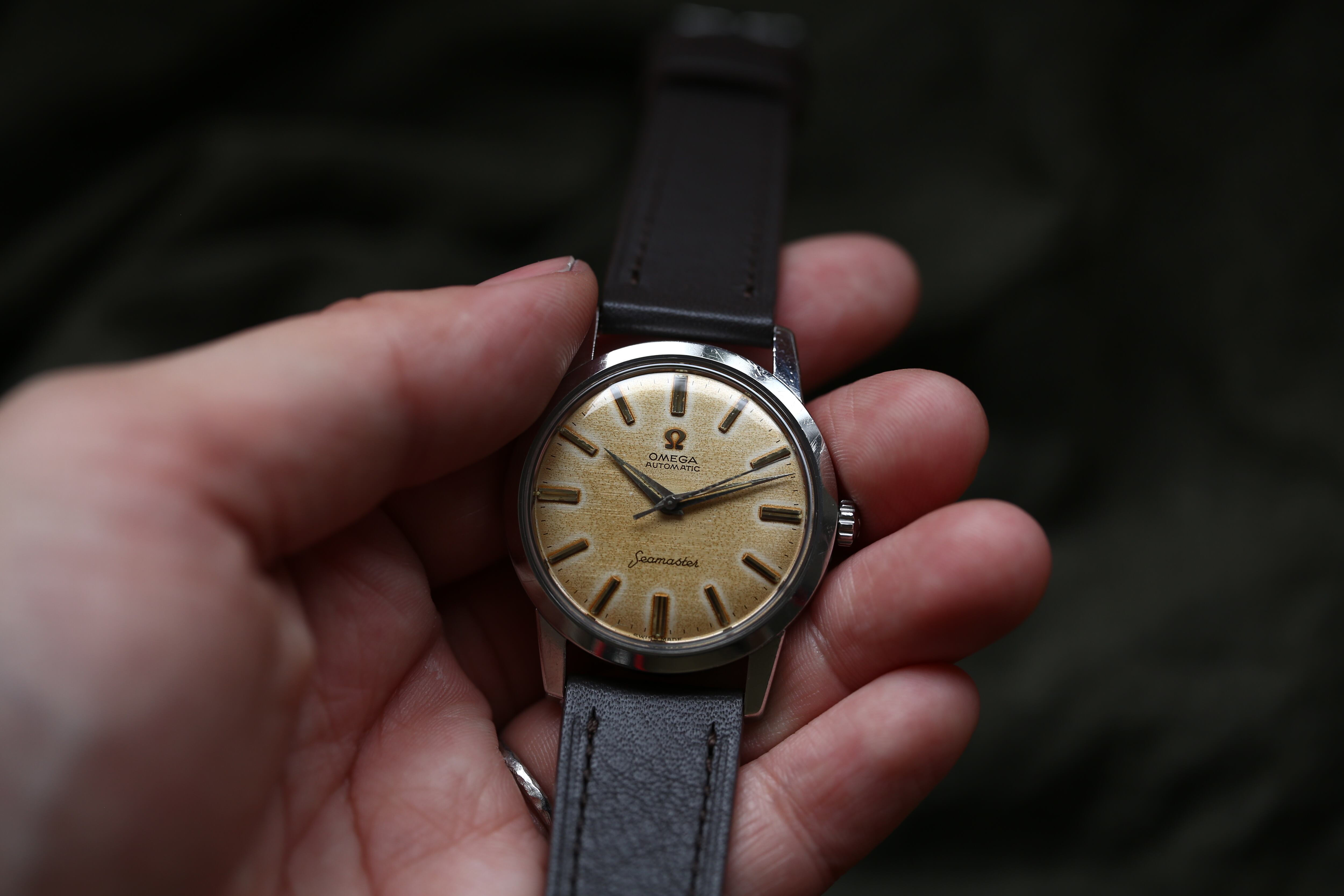 OMEGA】 1962年製 オメガ シーマスター ノンデイト 下がりS リネン