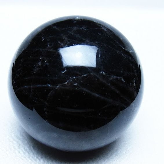 モリオン 黒水晶 丸玉 74mm スフィア 一点物 151-9228