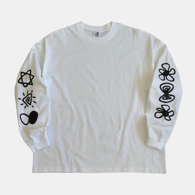 Reverse Active L/S Tee - white