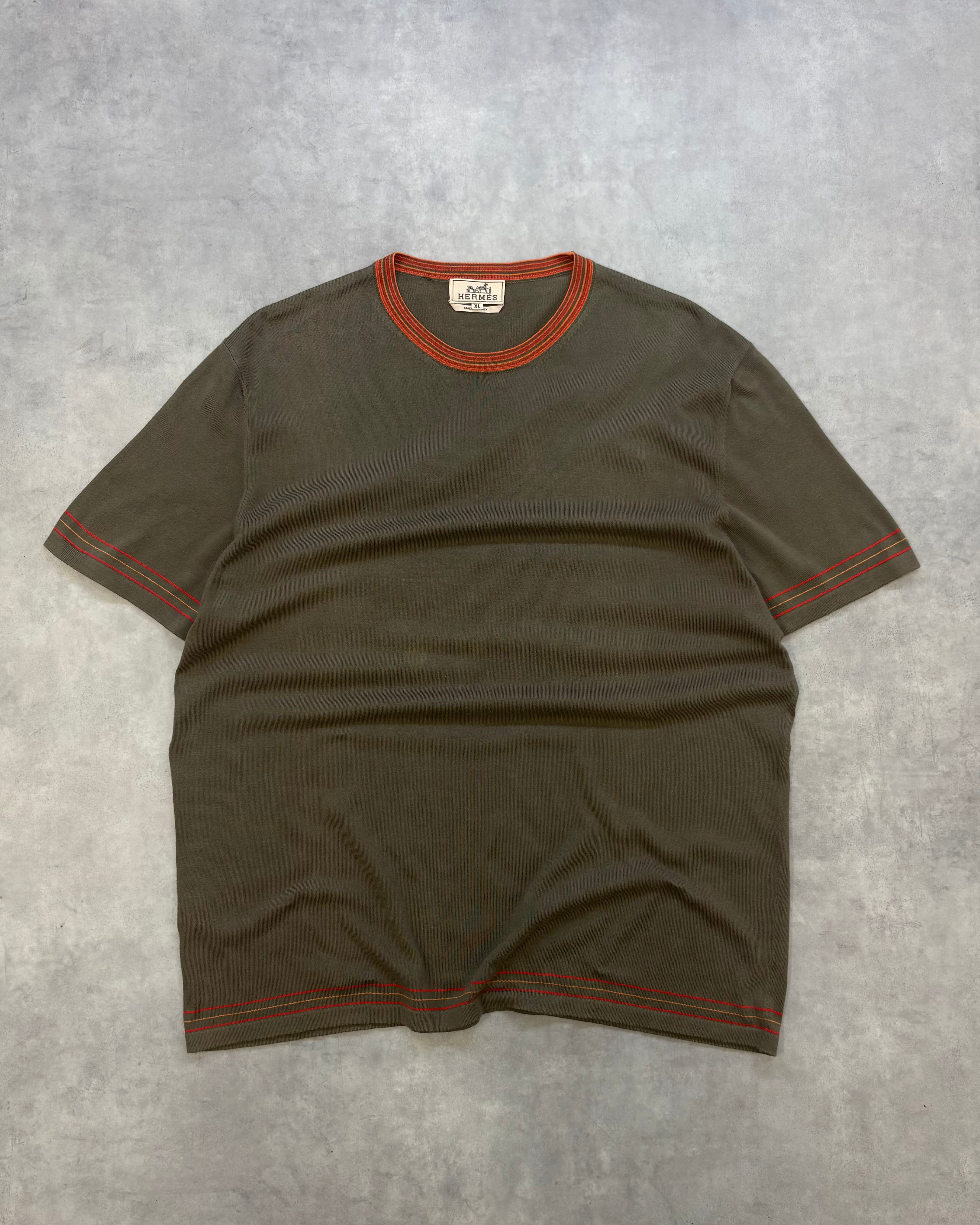 HERMES S/S Cotton Knit Tee ITALY製