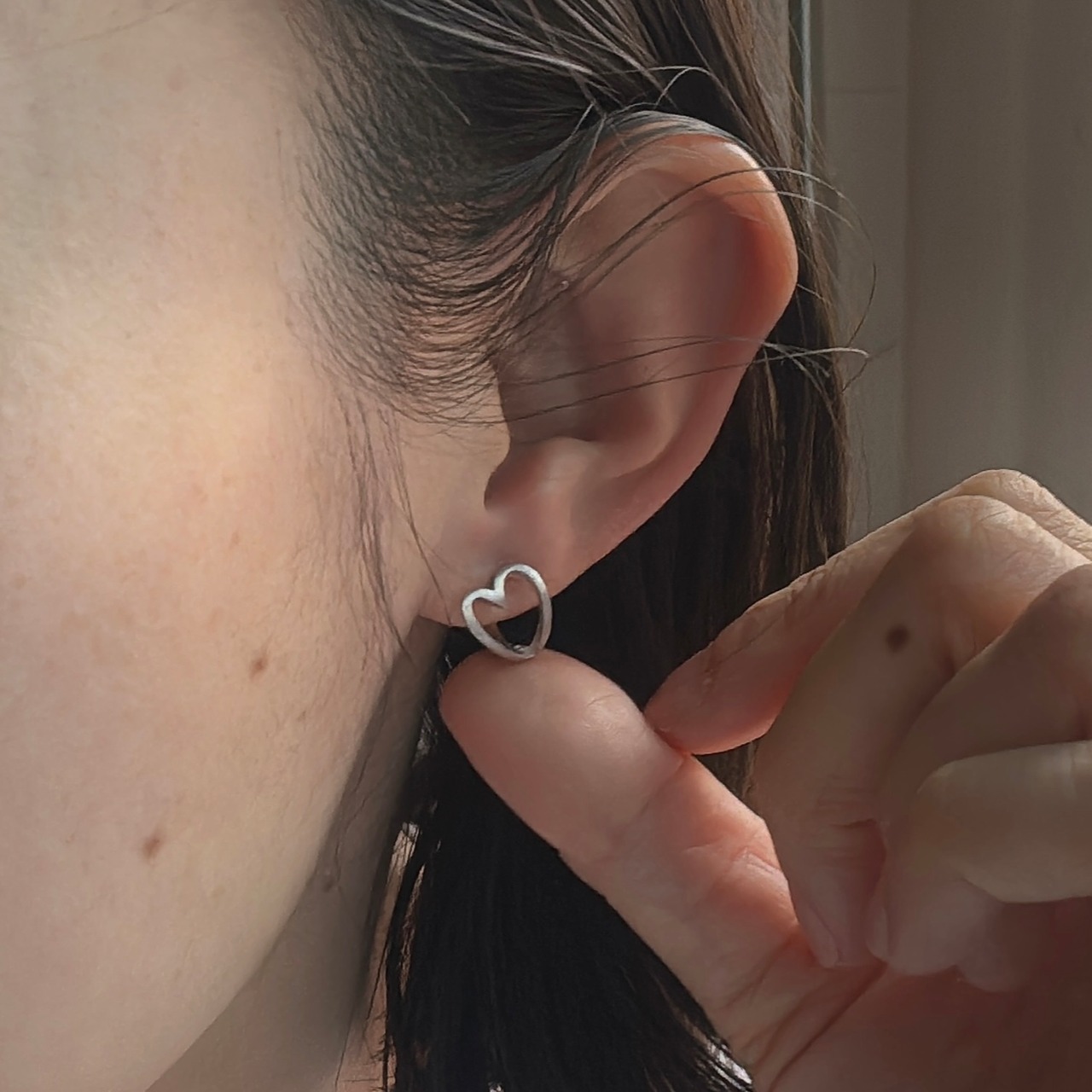 HEART Hoop Pierce Matte