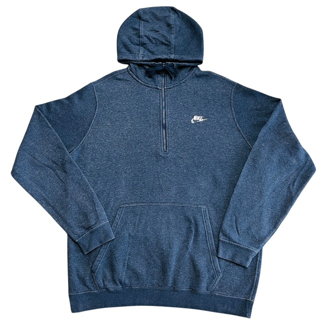 【NIKE】ハーフジップパーカー◎プルオーバー◎ブランドロゴ刺繍