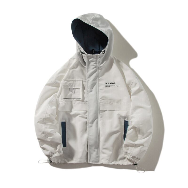 【新作】【送料無料】 Road Vintage Retro ins Tide Men's Workwear Jacket Spring Loose Youth Hooded JacketTop-アリババ レトロ スプリング 春物 ビンテージ hip6-161123849189891