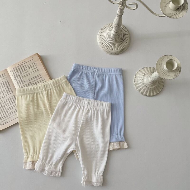 【BABY】夏新作 無地レースレギンス