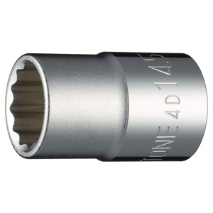 【在庫処分】トネ(TONE) ソケット(12角) 4D-14.5 差込角12.7mm(1/2) 二面幅14.5mm