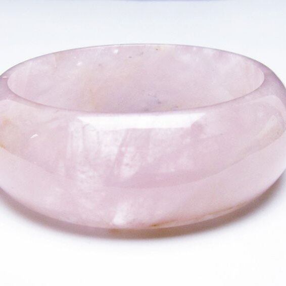 ローズクォーツ バングル 一点物 メール便可 [M便 1/10] 111-37025