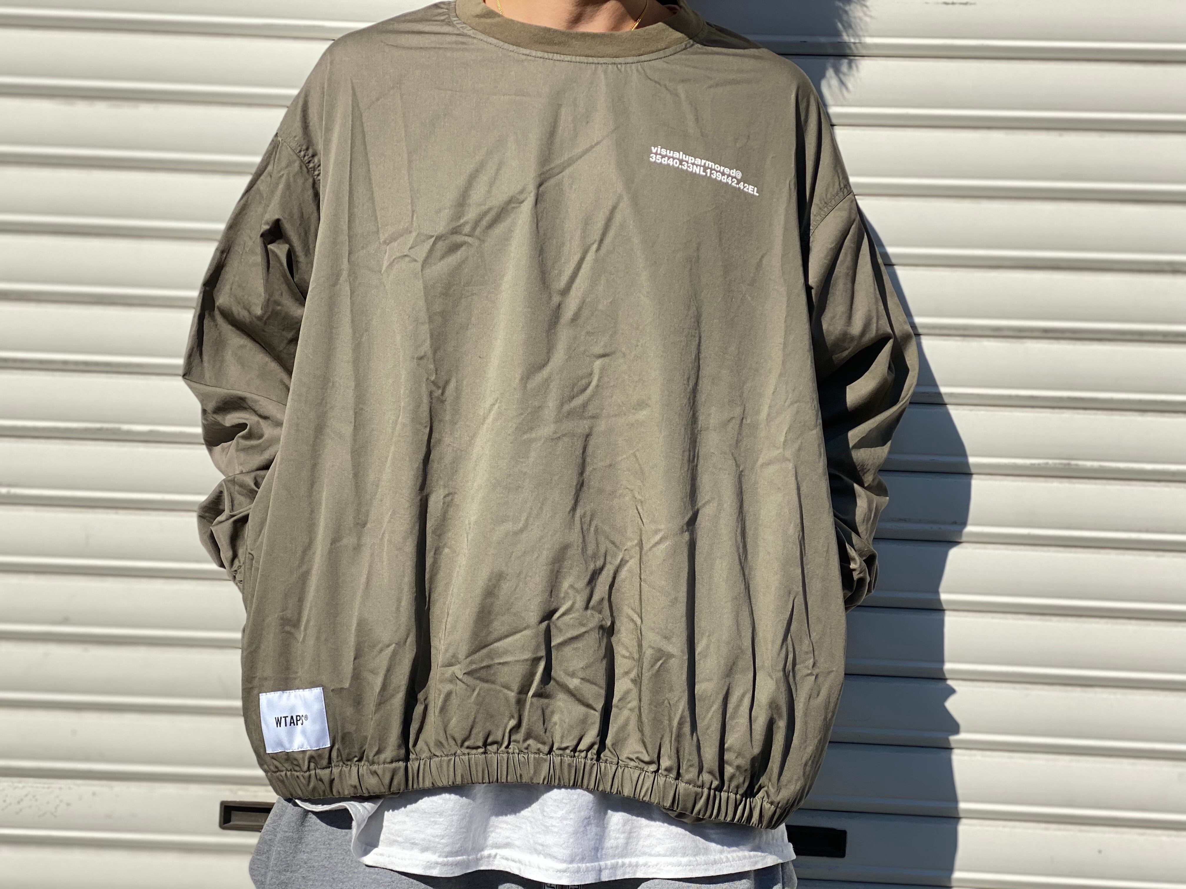 WTAPS SMOCK JACKET. COTTON. SATIN 1 OLIVE 85IG7662