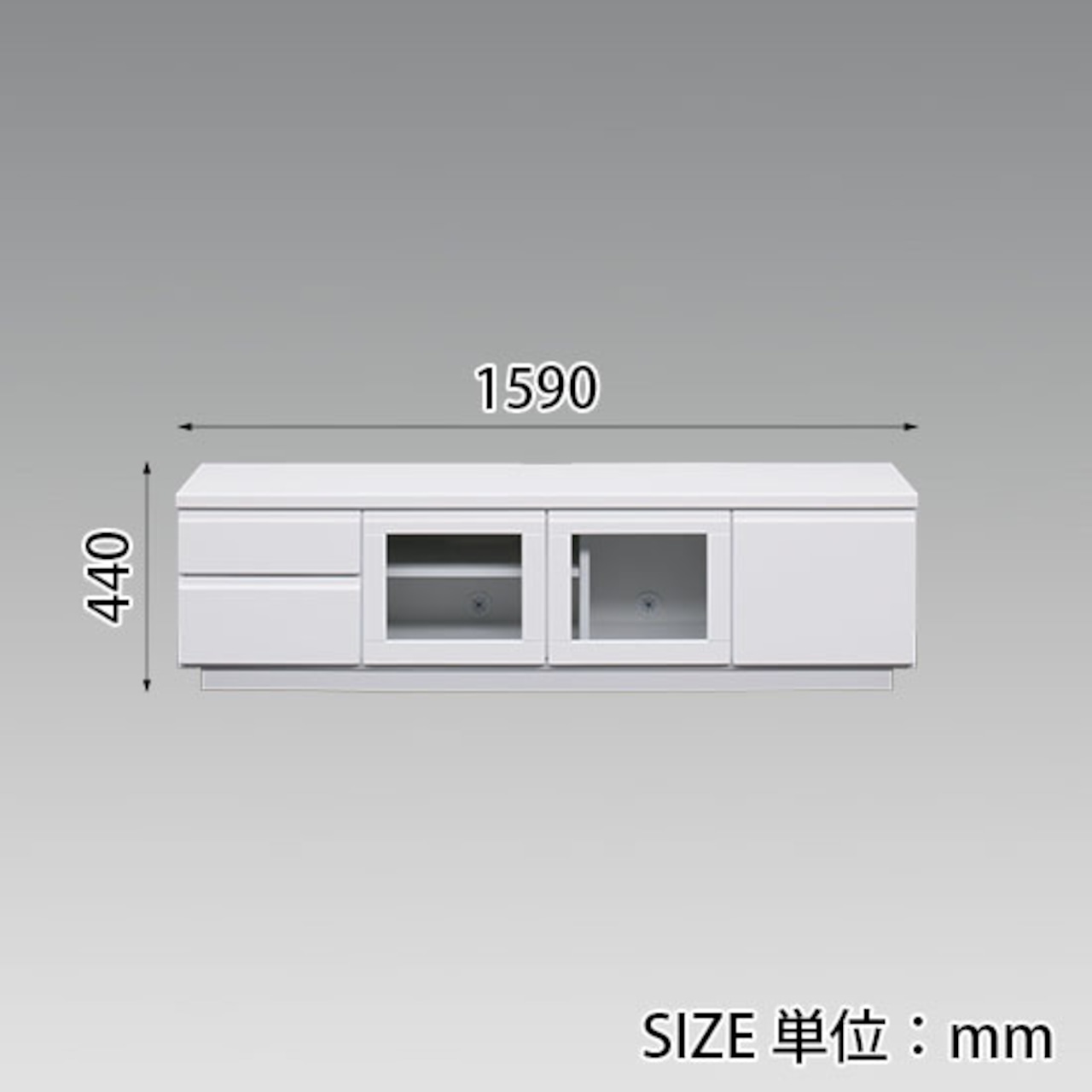【幅160】テレビボード テレビ台 収納  ロータイプ(全3色)