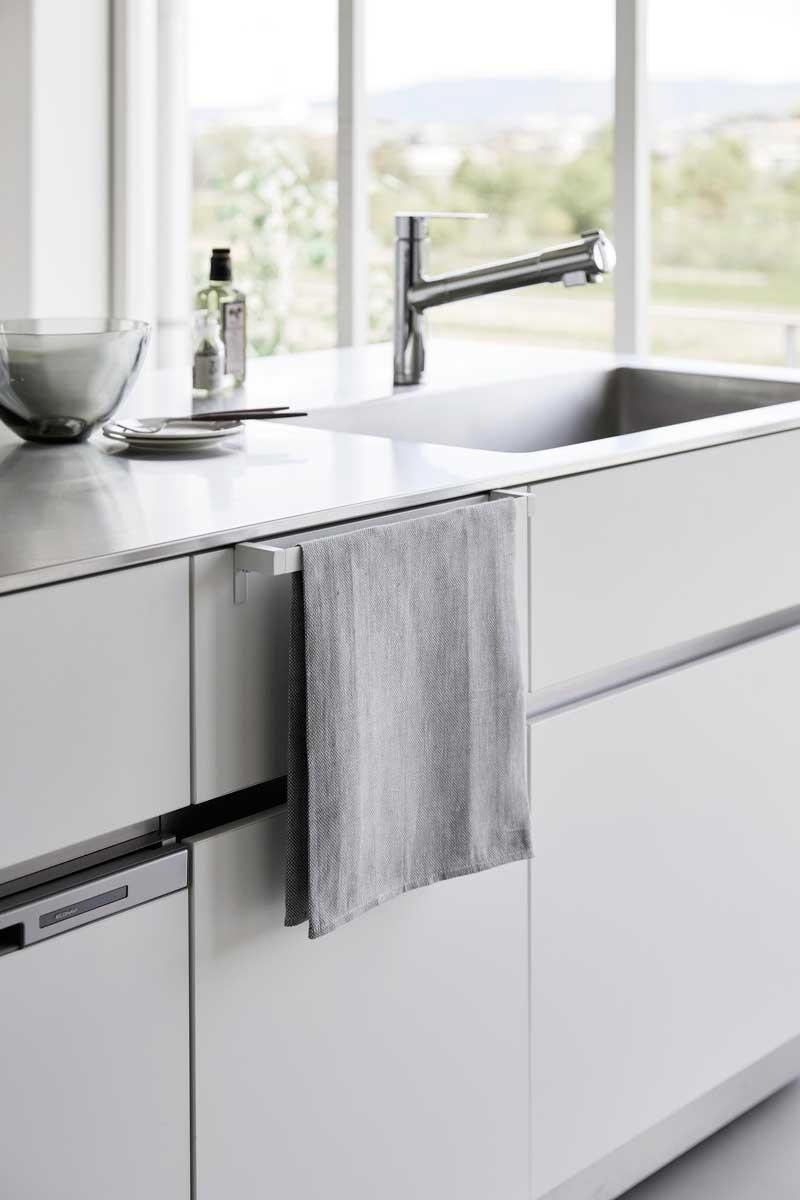 キッチンタオル掛け 山崎実業 tower タワー 滑り落ち防止