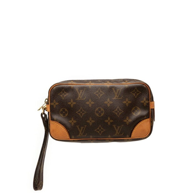 ルイ ヴィトン モノグラム マルリードラゴンヌPM セカンドバッグ クラッチバッグ M51827 ブラウン PVC レザー メンズ LOUIS VUITTON 【中古】