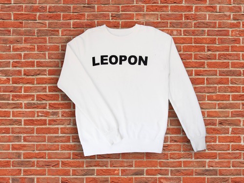 LEOPON logo sweat white
