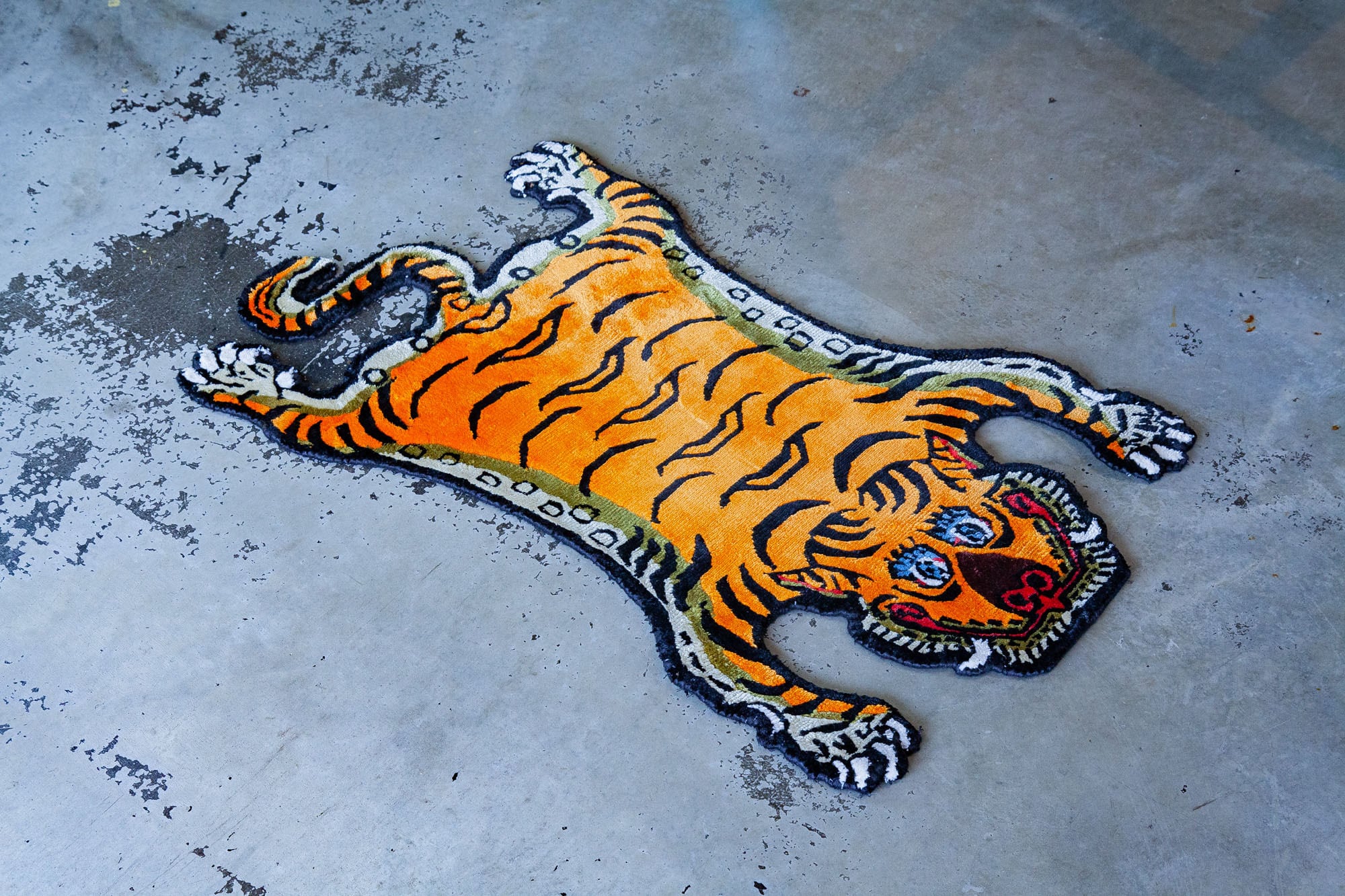 Tibetan Tiger Rug 《XSサイズ・シルク014》チベタンタイガーラグ