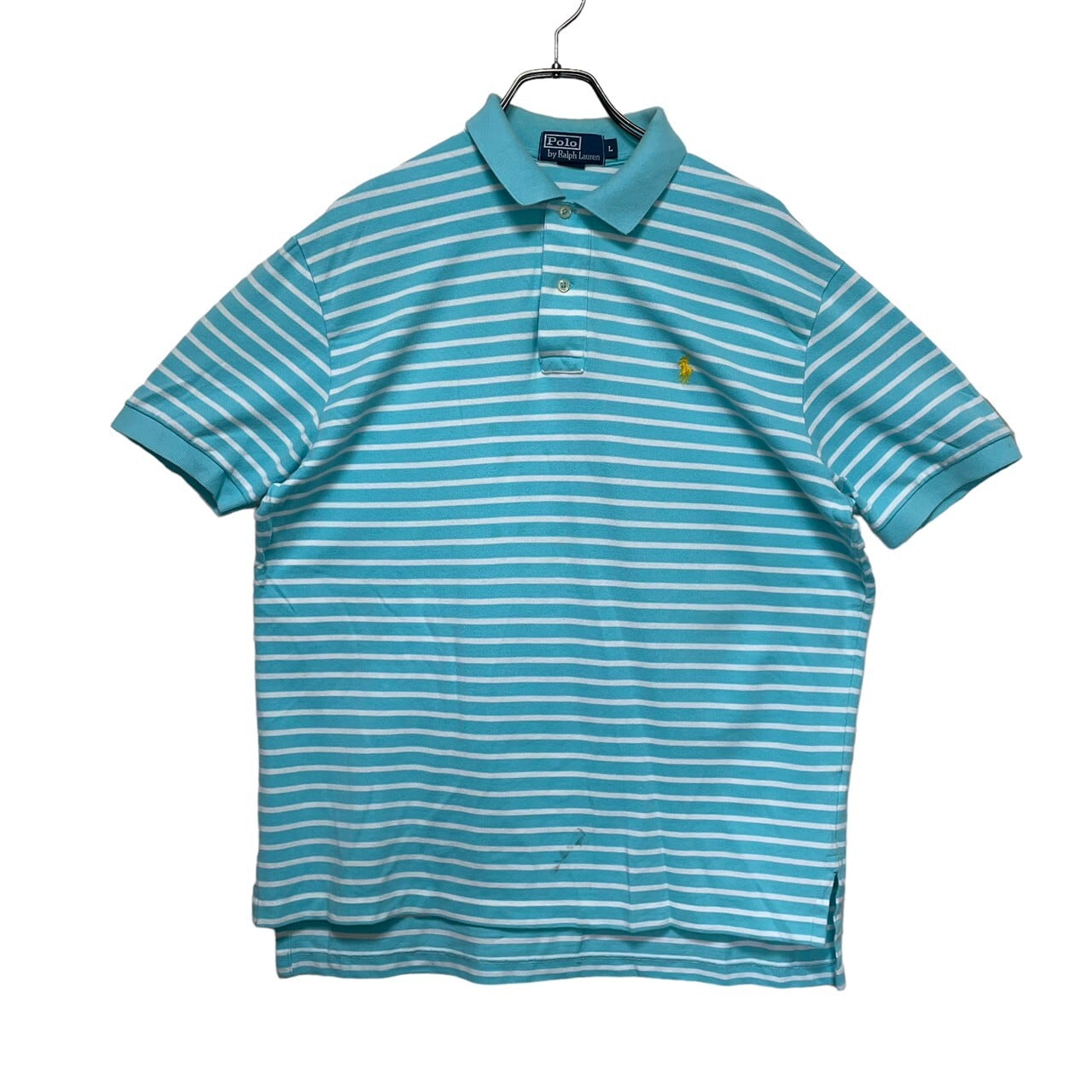 POLO by RALPH LAUREN 半袖ポロシャツ L 刺繍 ボーダー | 古着屋OLDGREEN
