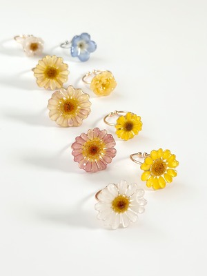 real flower ring「nemophila 」【1点限定】