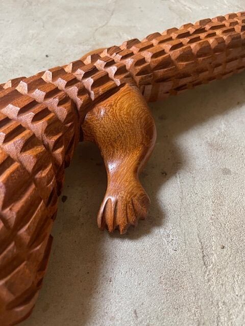 一点物】セネガル木彫りワニ 60cm ｜アフリカンアート・大型インテリア