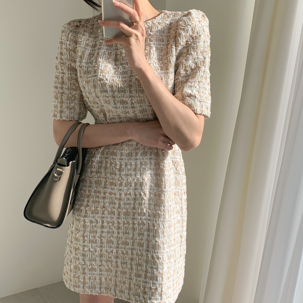 ツイードエレガントdress LK049