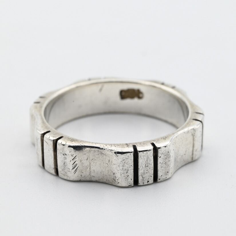 Silver 925 flower design vintage ring