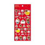 【ロット販売】【10入】くまのがっこうサンリオフロッキーシール赤(8819664)
