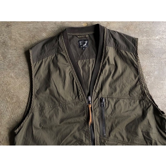 orSlow(オアスロウ) Cotton Nylon Gabardine Utility Vest | AUTHENTIC 