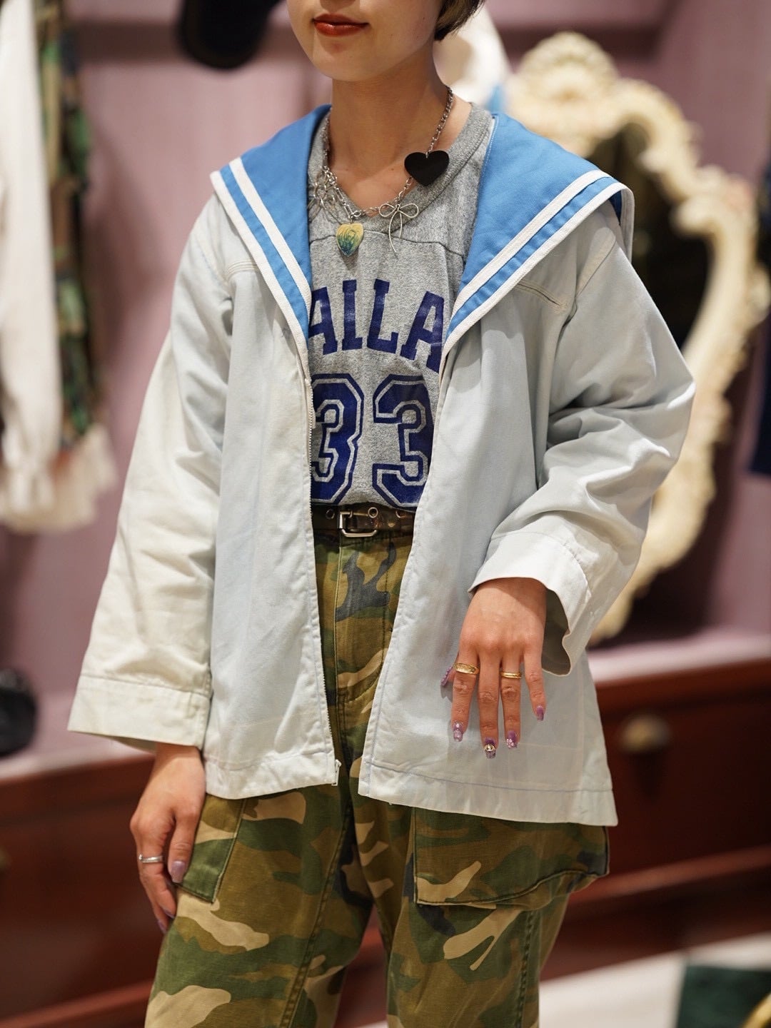 Vintage Sailor Shirt Jacket