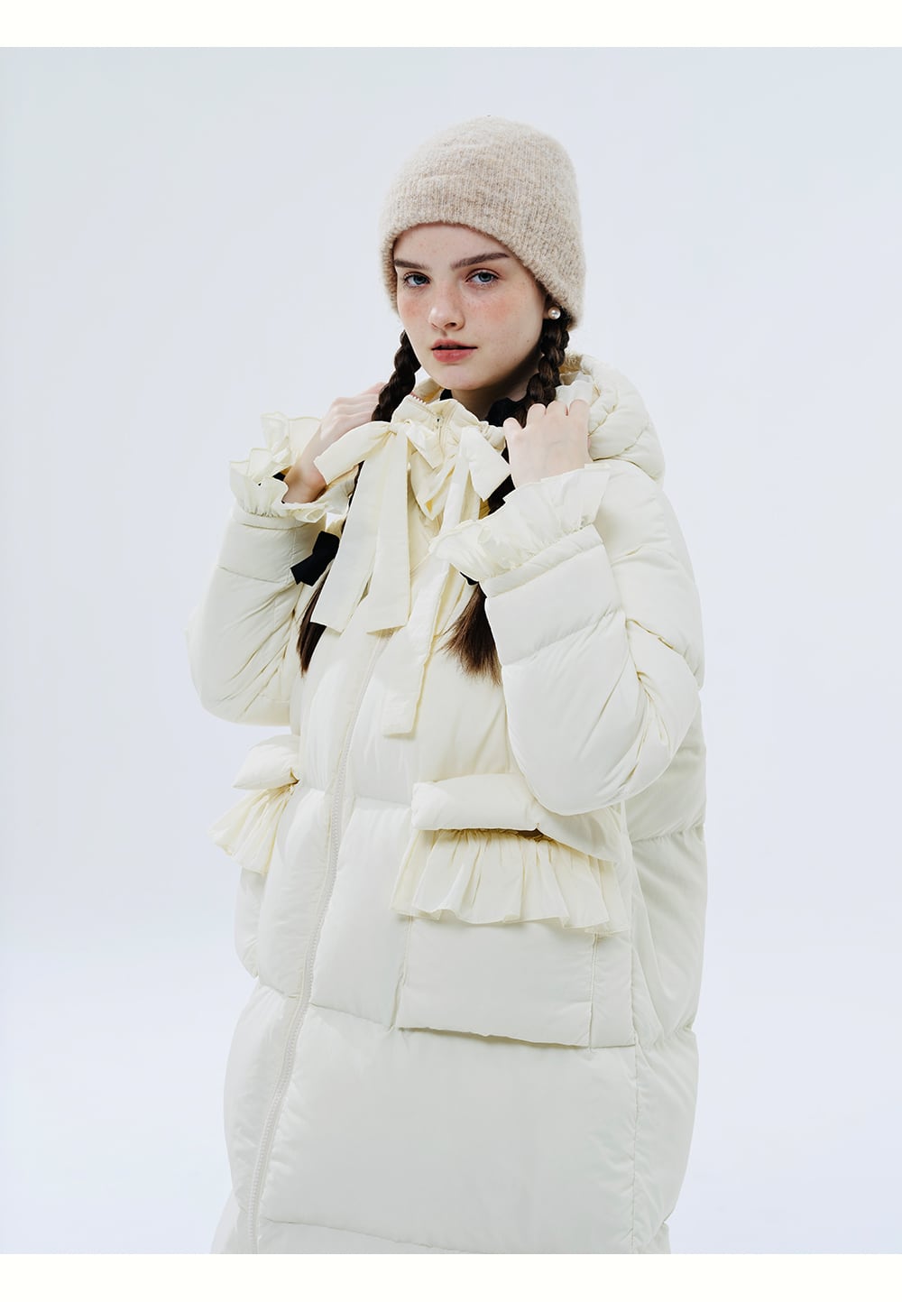 美品❤️リボン❤️imakokoni イマココニ 中綿ジャケット キルティング 赤 美品❤️リボン❤️imakokoni イマココニ 中綿ジャケット キルティング