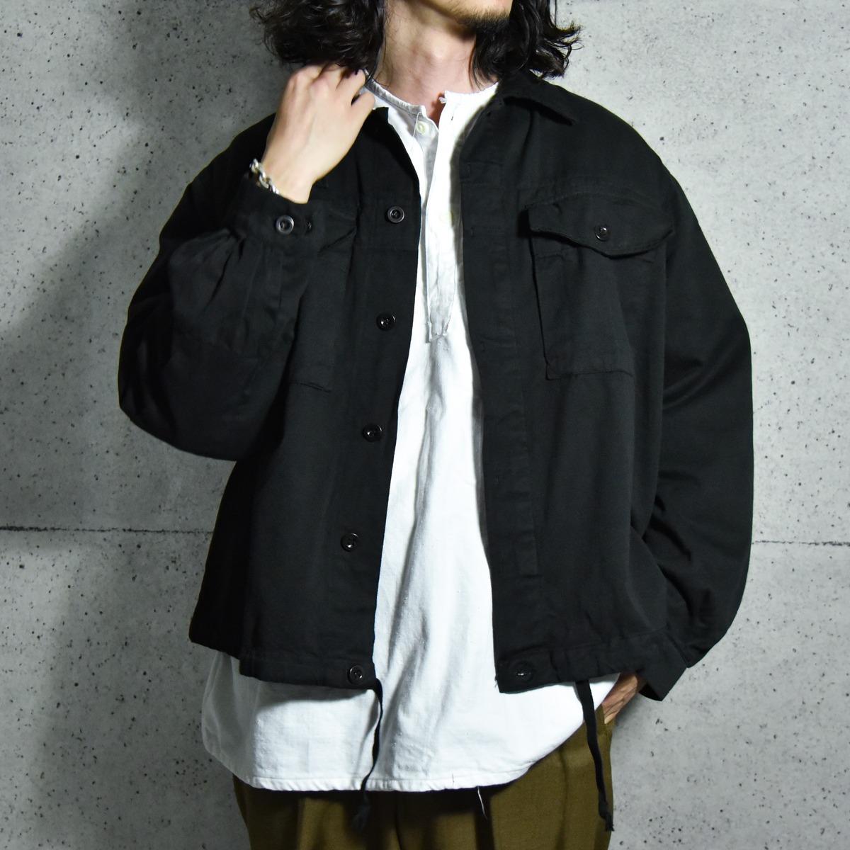 DEAD STOCK】Czech Army Work Jacket チェコ軍 ワーク ジャケット 黒 