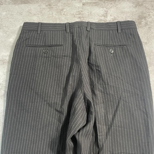 90s Armani COLLEZIONI black pants 詳細写真13