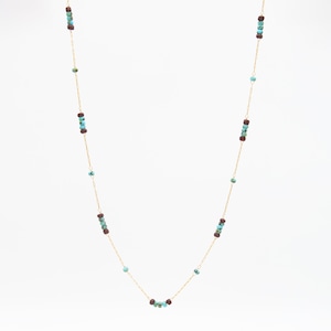 turquoise seed necklace