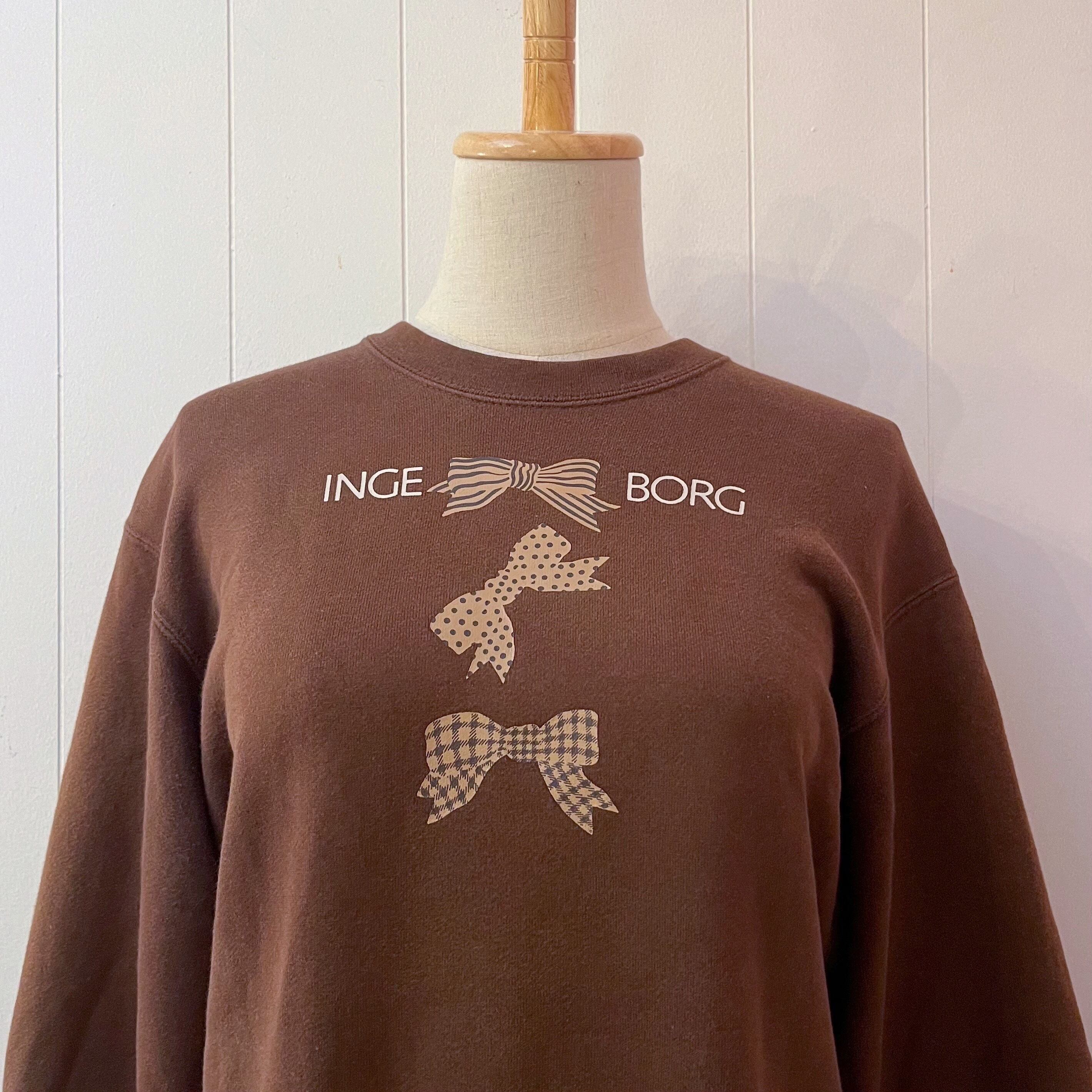 INGEBORG / chocolate brown ribbon sweat