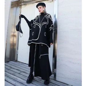 Black Oversized Knit Sweater / ブラック オーバーサイズ ニット セーター
