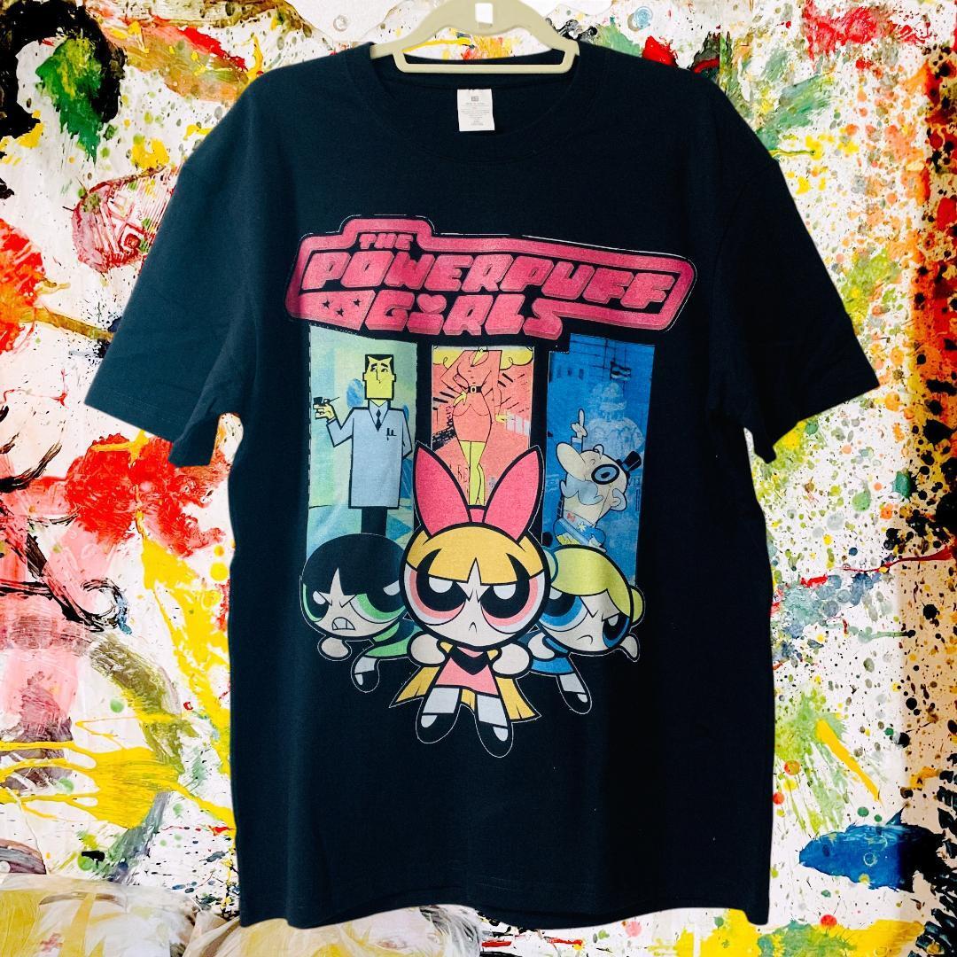 パワパフガールズ レトロ リプリント Tシャツ 半袖 メンズ 新品 個性的
