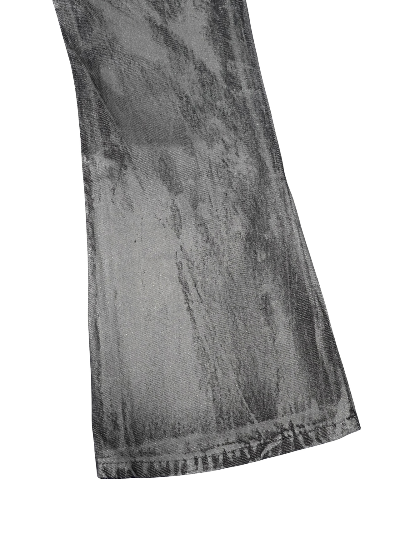 【PLANET STUDIO】Silver Coating Flare Denim Pants