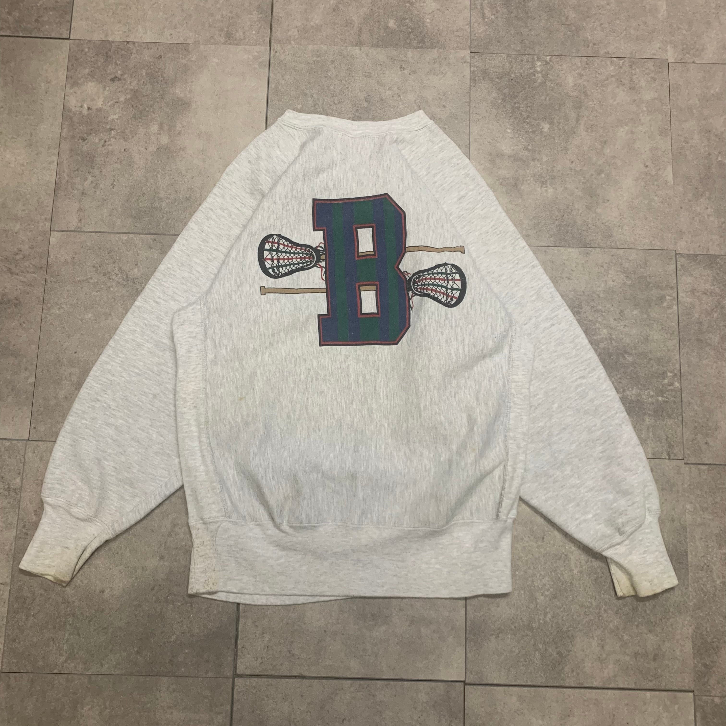 背面プリント 90s USA製 リバースウィーブ(REVERSE WEAVE) カレッジ 