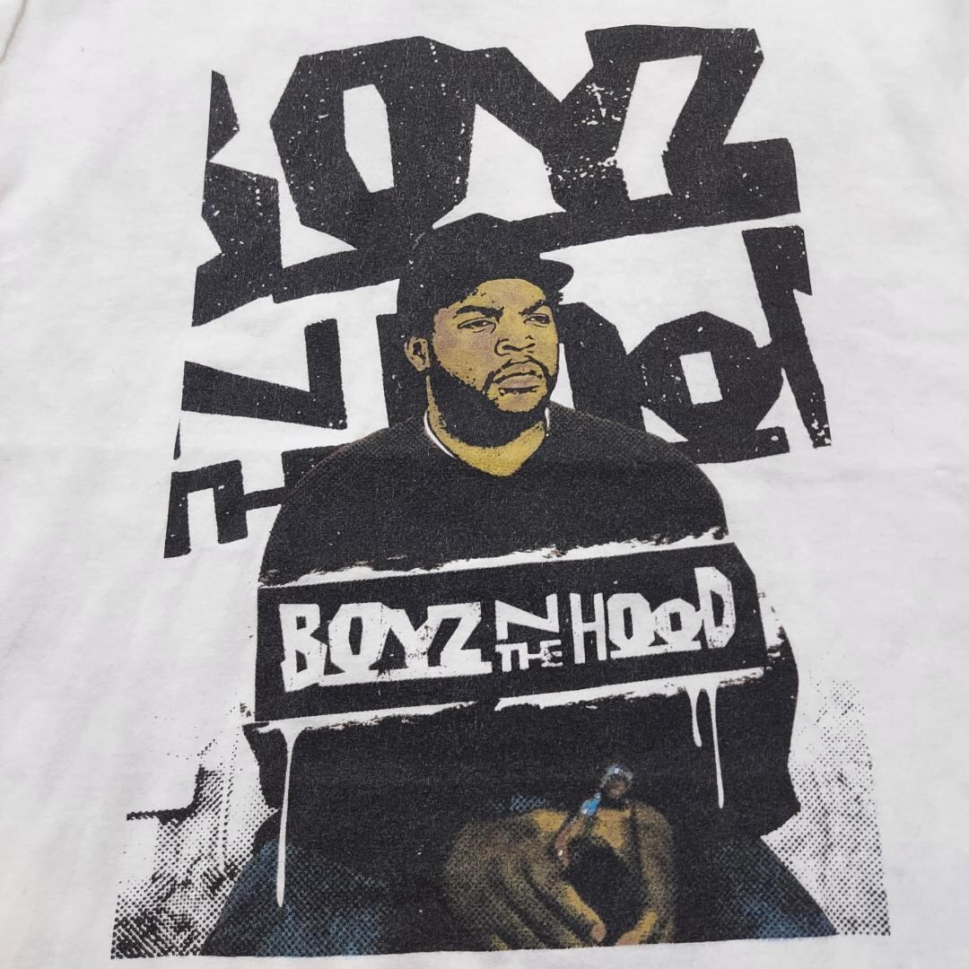 ボーイズインザフッド アイスキューブ ムービーTシャツ L 白 黒 90s 