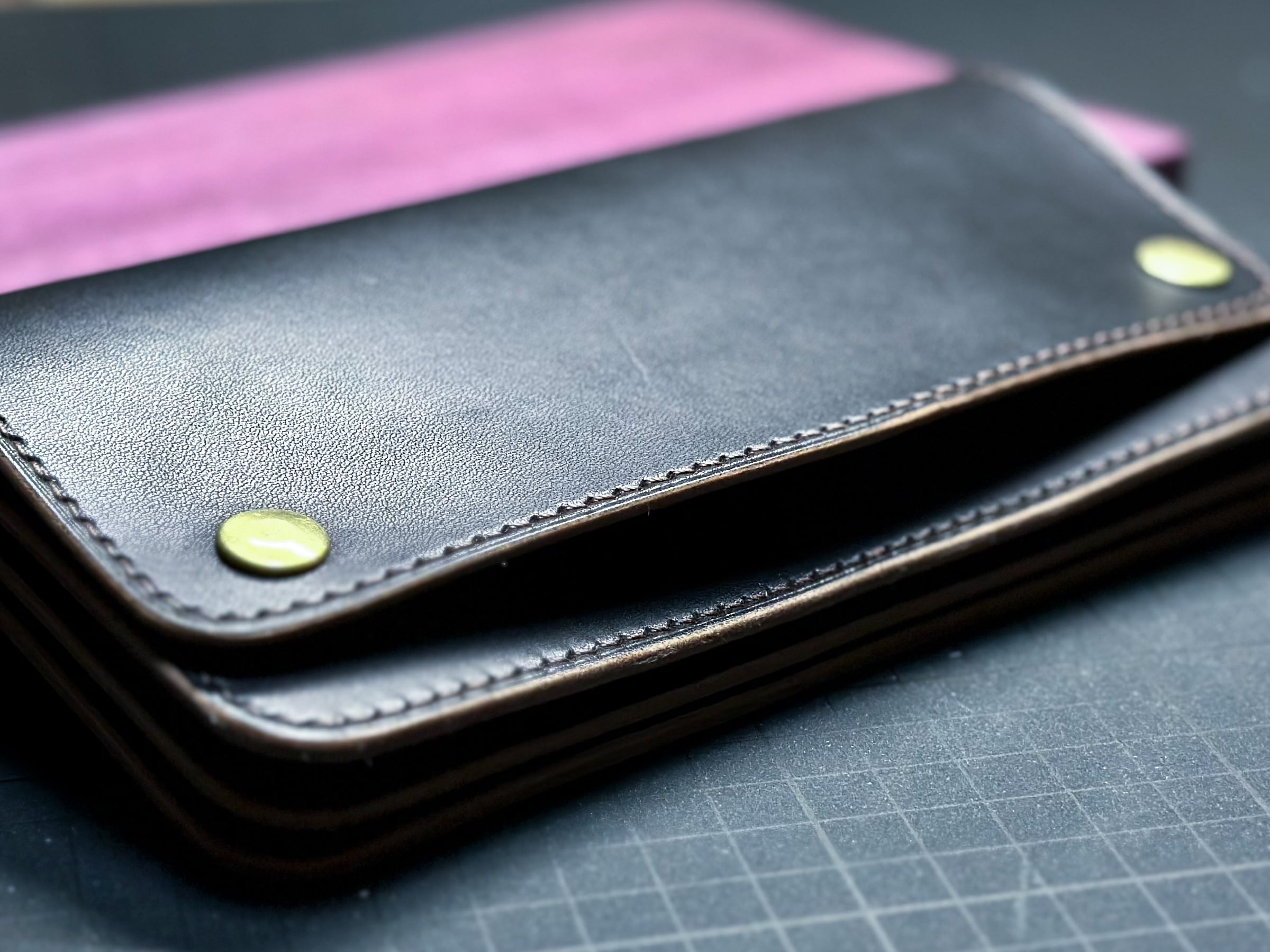 トラッカーウォレット TW-01 茶芯黒 | leather works bub トラッカーウォレット TW-01 茶芯黒 | leather works bub