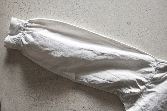 1900s フランス 清貧の画家へ  手織りリネンによるグランパシャツ アンティーク