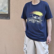 90's fade Gates Learjet55 print tee