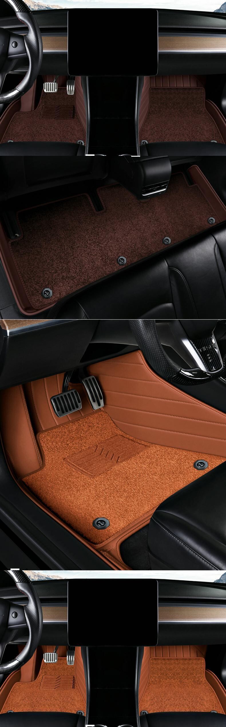 新作 カスタムフィットカーフロアマットアクセサリーインテリアECO素材