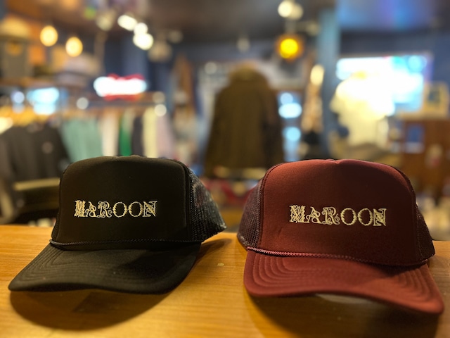 BAR MAROON MESH CAP