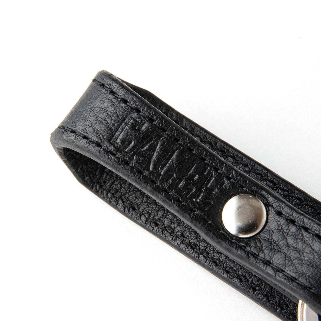 CALEE / STUDS LEATHER SNAP KEY RING | WHISKER
