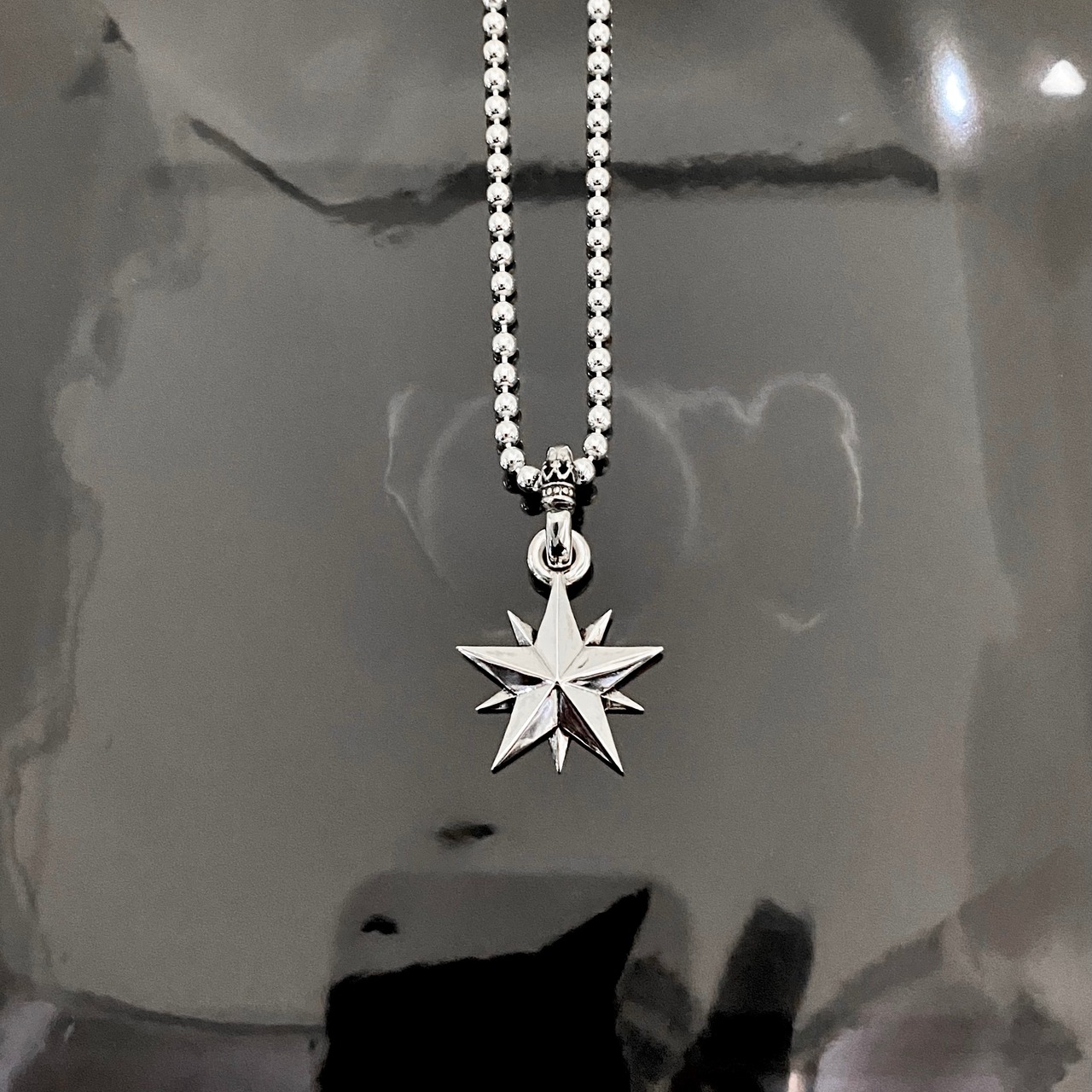 10P STAR BALL CHAIN NECKLACE / 10ピークススターボールチェーンネックレス