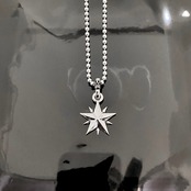 10P STAR BALL CHAIN NECKLACE / 10ピークススターボールチェーンネックレス