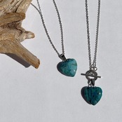 ターコイズブルー　ロングネックレス ［SSN011］　