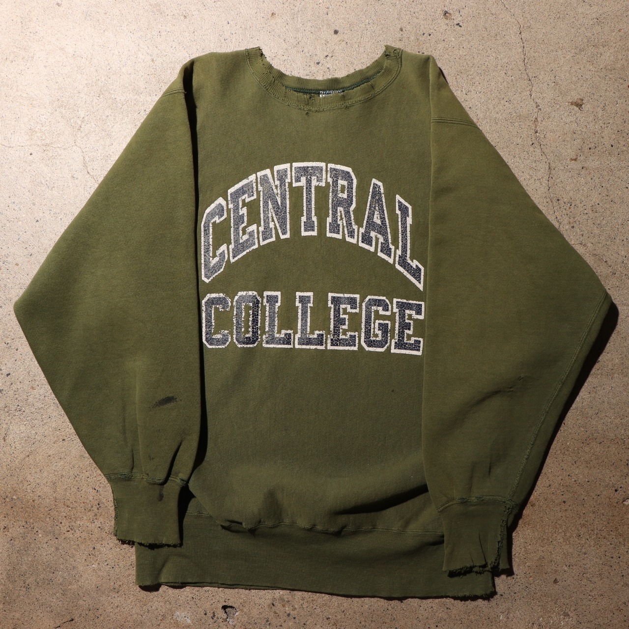 雰囲気◎ XL 90s USA オリーブグリーン リバースウィーブ チャンピオン スウェット Reverse weave champion