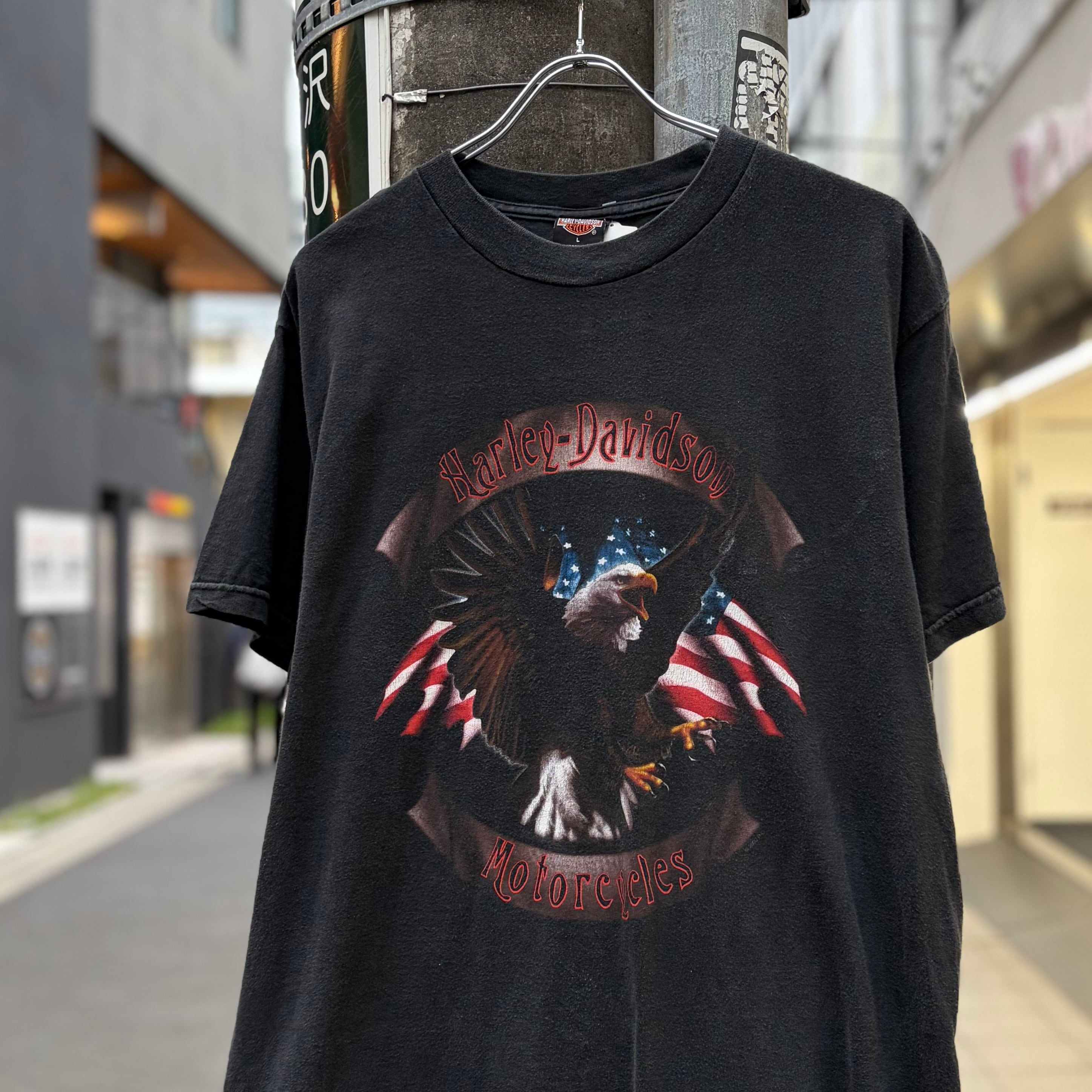 星条旗×ｲｰｸﾞﾙ】00's Harley-Davidson Tee | 下北沢SPiKe＆SPiCe