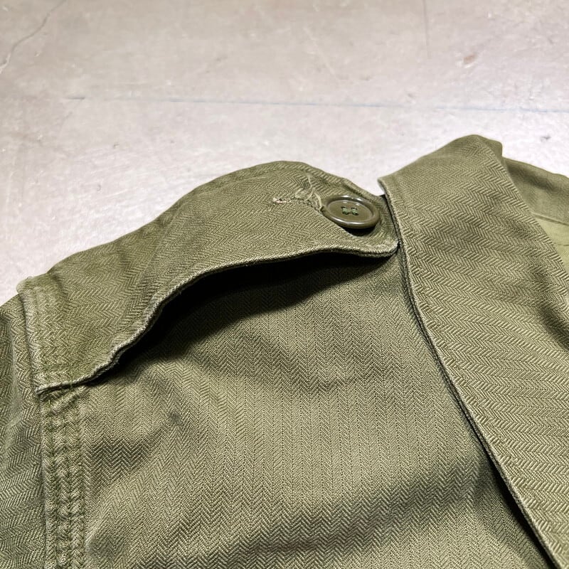デンマーク軍 70's~ M-58 フィールドジャケット ヘリンボーン 後期 70's~ デンマーク軍 M-58 フィールドジャケット ヘリンボーン