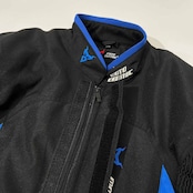 MOTO CENTRIC モトセントリック 肘,肩,背中 プロテクター付き ライナー付き ライダース ジャケット バイクウェア サイズ 3XL /ブラック×ブルー